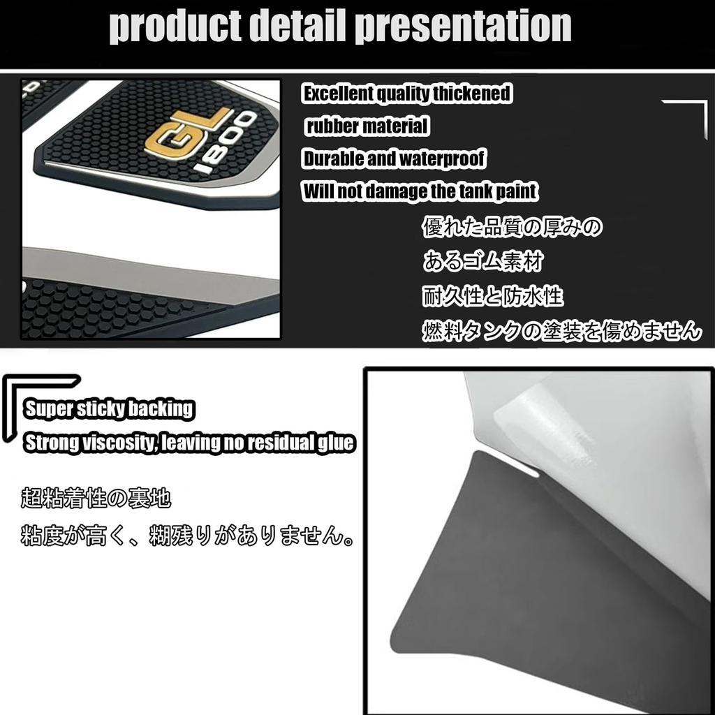 For Gold Wing GL1800 Gold Wing GL 1800 2024 Motorcycle Side Fuel Tank Pad