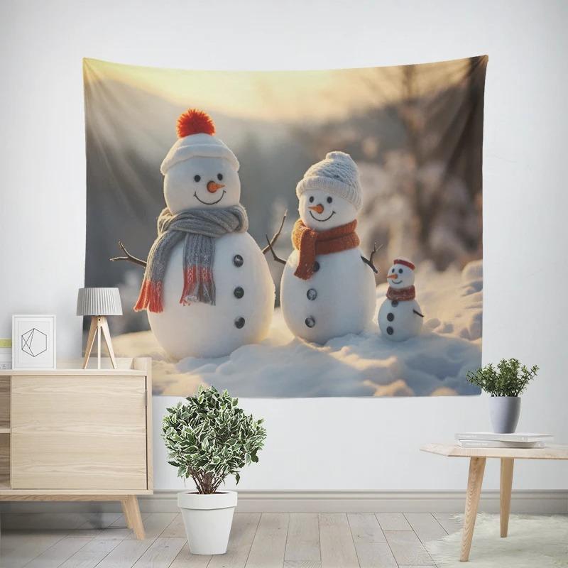 

Рождество Новый год Санта-Клаус Олень Узор Гостиная Спальня Декоративный Гобелен 100x75cm
