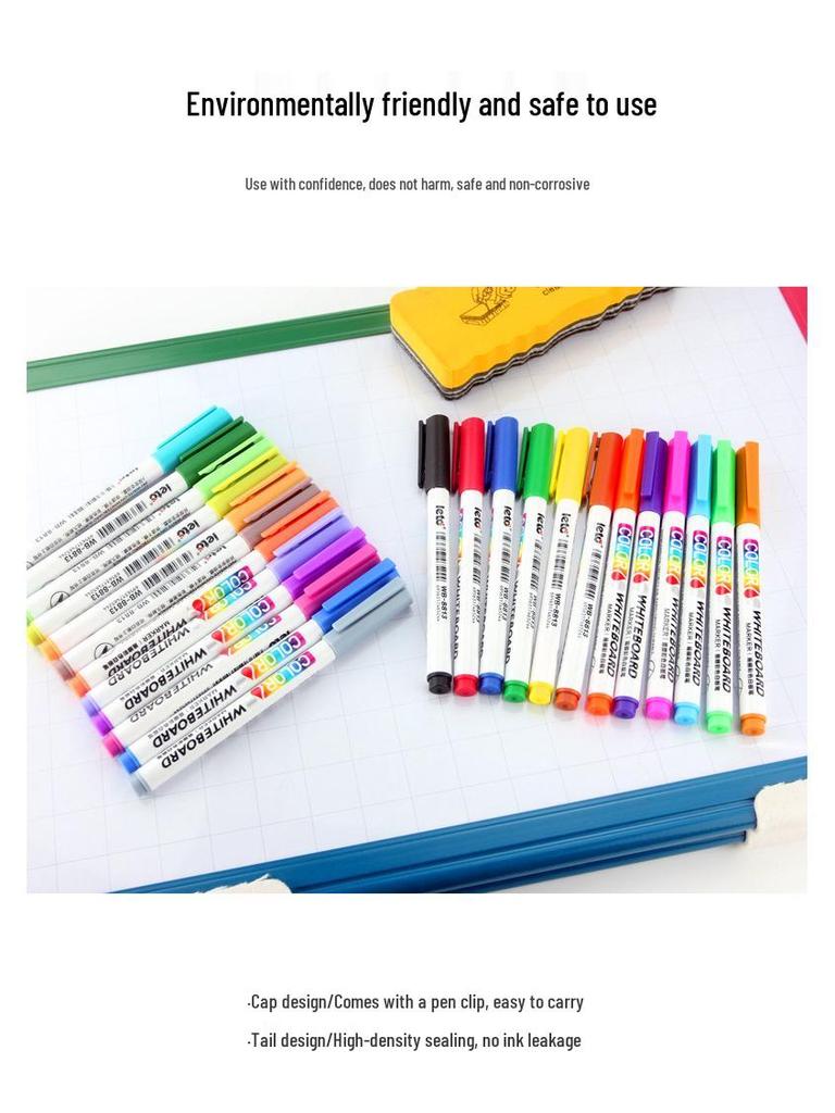 Lotu Erasable Colored Whiteboard Markers: 12/24 Fine Tip Floating Drawing Pens for Kids