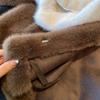 Women Faux Fur Coat Solid Long Fur Coat Fluffy Luxury Loose Casual Stand Up Collar Fur Coat Outerwear Winter