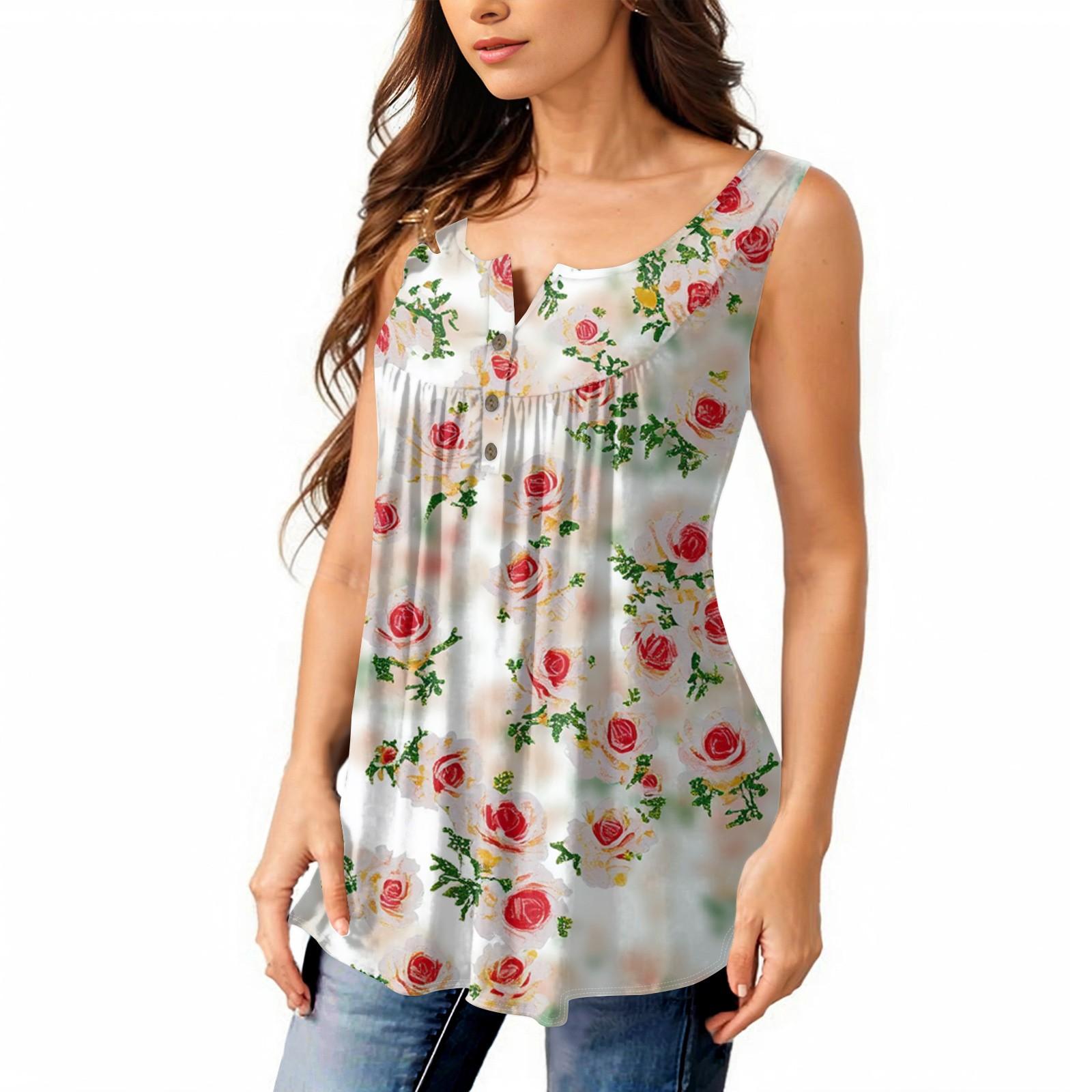 

Женская мода плиссированная безрукавка повседневная футболка жилет топ на пуговицах XXXL винный