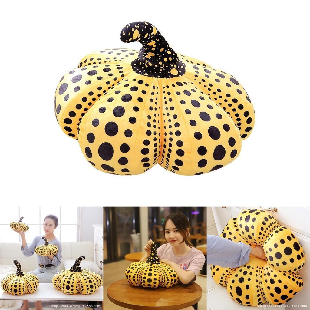 Halloween Wave Point Pumpkin Cushion Pillow Super Soft Plush Toy For Kids And Adults