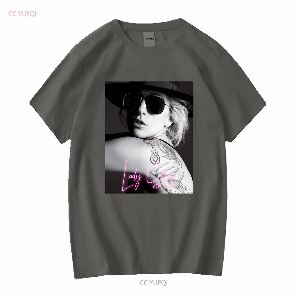 Lady Gaga T Shirt Funny giftand tee vintage Washed Comfortable graphic Stretched homme Versatile Stylish Casual
