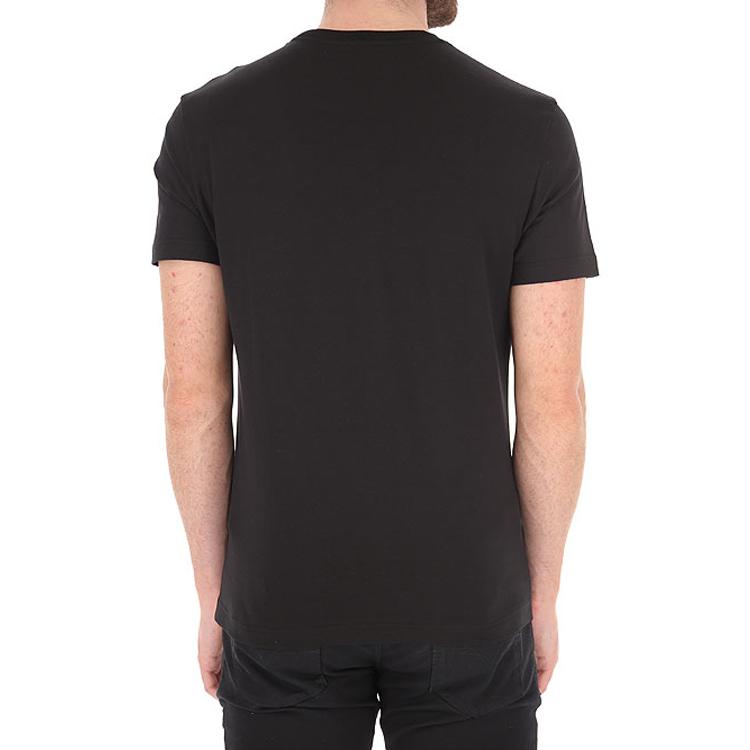 Versace Printed Round Neck Short Sleeve T-Shirt Men Tops Black A85169-A228806-A1008