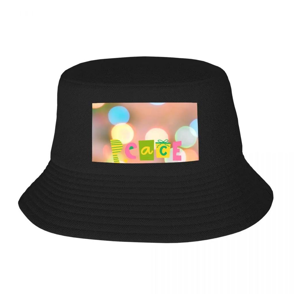 Peace Joy Love at Christmas Bucket Hat cute Golf Cap Fluffy Hat Hat Women Unisexs