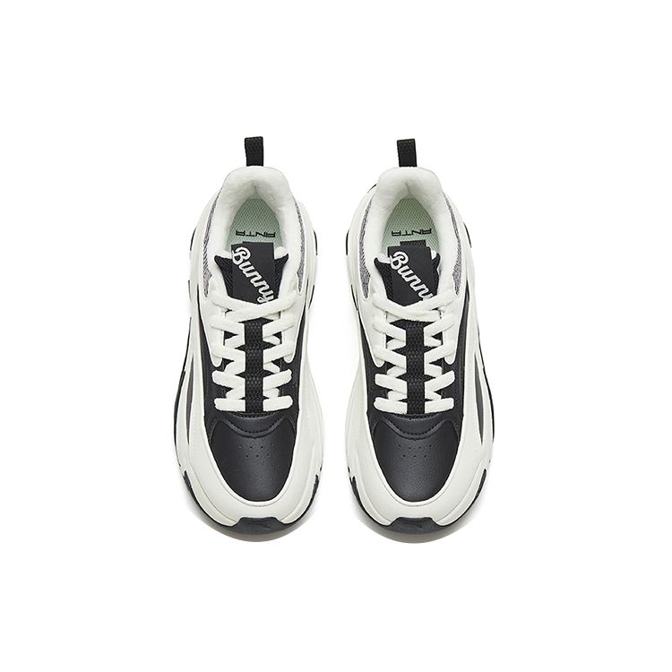 Anta Low Top Sports Casual Shoes Women sneaker Black White 122248887-4