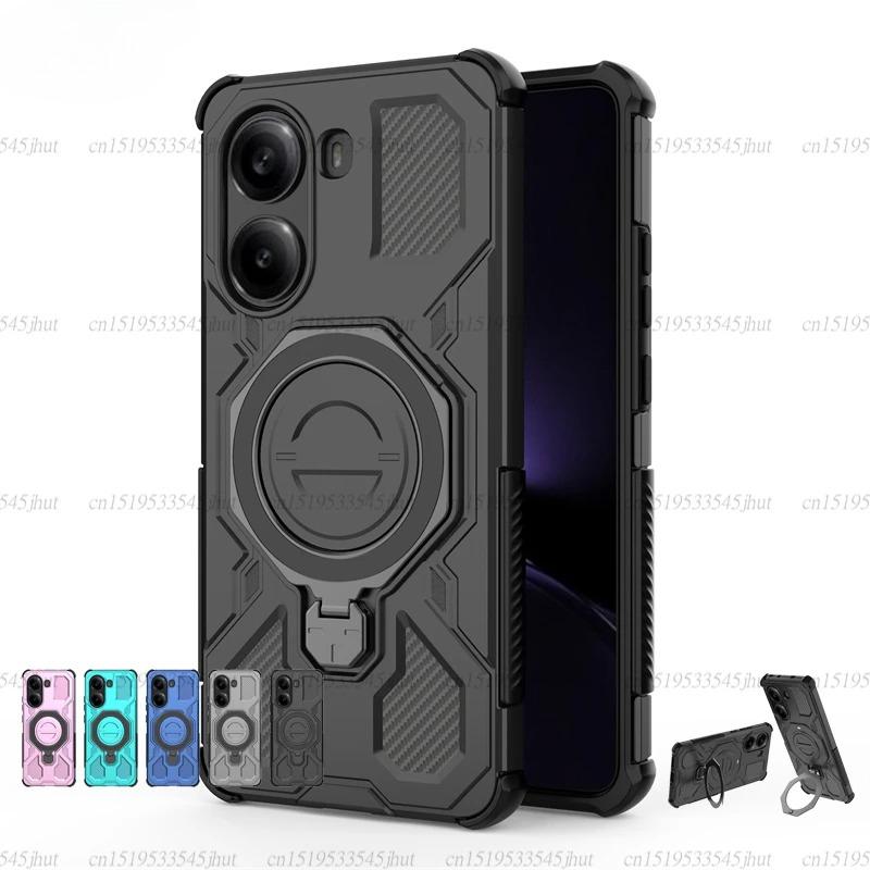 Magnetic Wireless Charge Cover For Xiaomi Poco X7 Pro F7 Ultra Phone Holder Armor Case Poco X7 Pro Cover For Poco X7 Pro Case