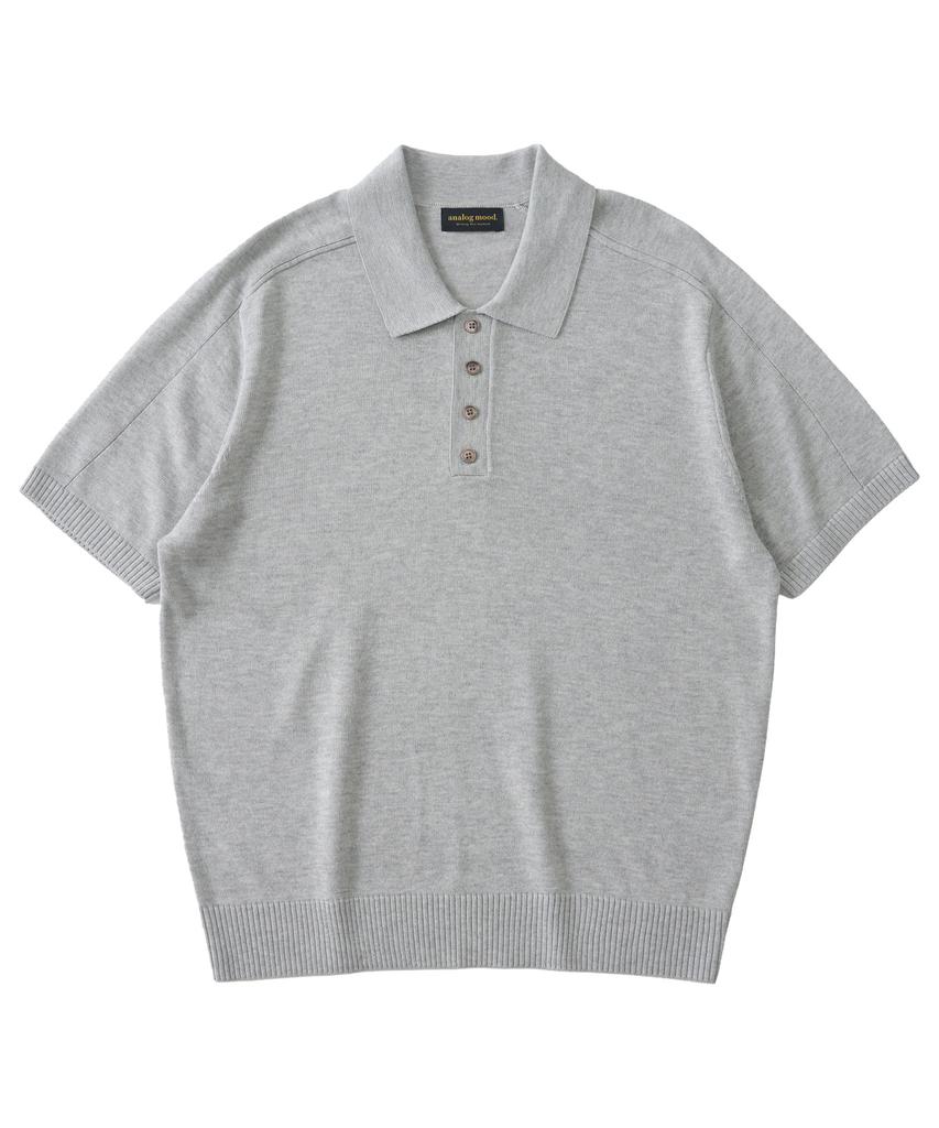 ANALOG MOOD Sepia Drop Short Sleeve Knit (Gray)