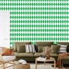 Harlequin Diamonds Wallpaper Green and White for Living Room and Bedroom 50x1000