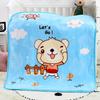 Thickened Newborn Baby Blanket - Double-Layer Raschel Cartoon for Autumn/Winter