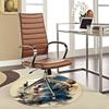 1pc Anime Design Round Carpet Office Chair Mat, Non Slip Rug for Home Decor, Living Room, Bedroom, Game Room, Festival Gift