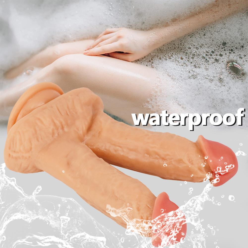 Giant Conjoined Double Dildo Smuxcra Dva Penisy Průnik Velký Double Balanopsis Soft Reality Hračka pro ženy s masturbací