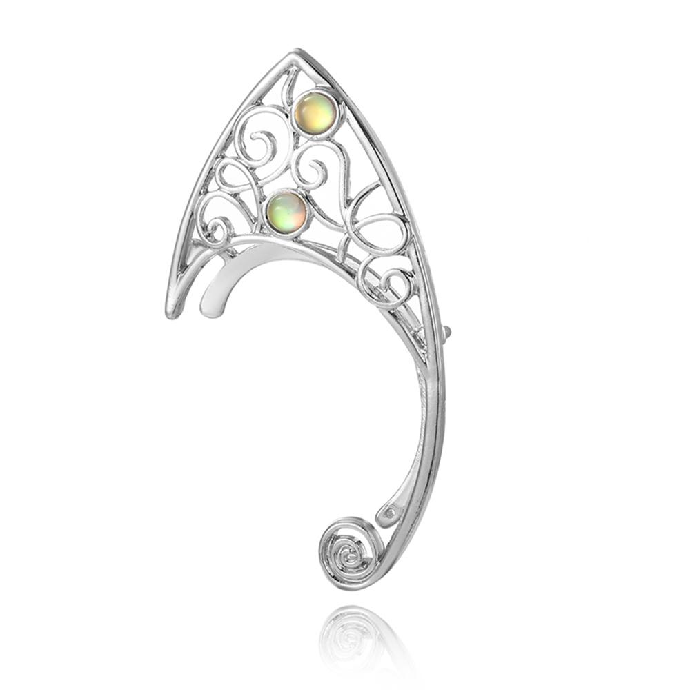 2024 New Trendy Clip On Earrings Without Hole Simple Elegant Alloy Hollow Elf Ears Cuffs Earrings Women s Party Accessories