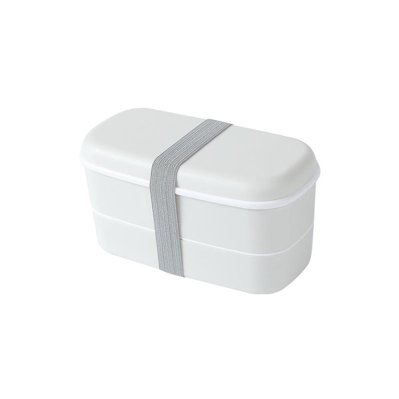 Dual-Layer Kids Lunch Box - Food-Grade, Microwave & Fridge Safe, Compartmented Plastic Bento.