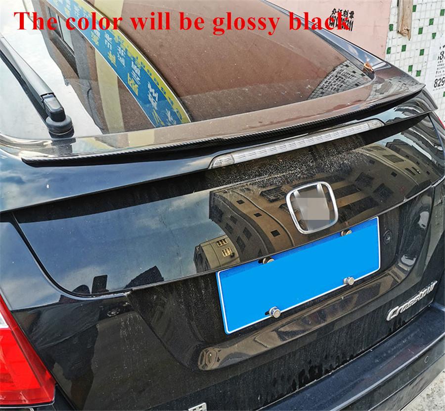 Universal Car Roof Spoiler 99cm Rear Spoiler Wing Sticker PU Glossy Black