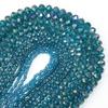 3 4 6 8 10 mm Rondelle Kristal Kralen Pauwblauw Platte Geslepen Glazen Kralen Losse Kralen Voor Sieraden Maken DIY Armbanden Ketting