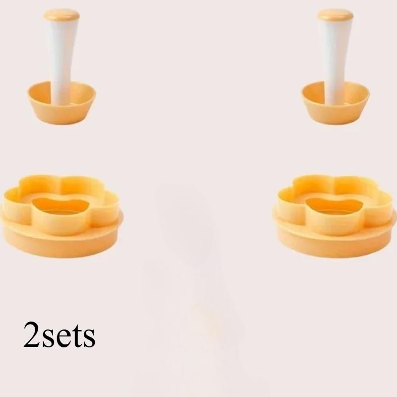 Cake Mold Creative Cake Cup Presser Biscuit Mold Pastry Dough Tamper Set Flower Shaped Cutter Pie Tamper Kitchen DIY Baking Tool