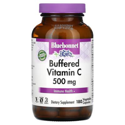 Buffered Vitamin C, 500mg, 180 Veggie Capsules