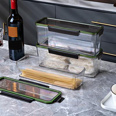 Rectangular Pasta Storage Box Large Capacity with Silicone Seal Moisture-Proof
