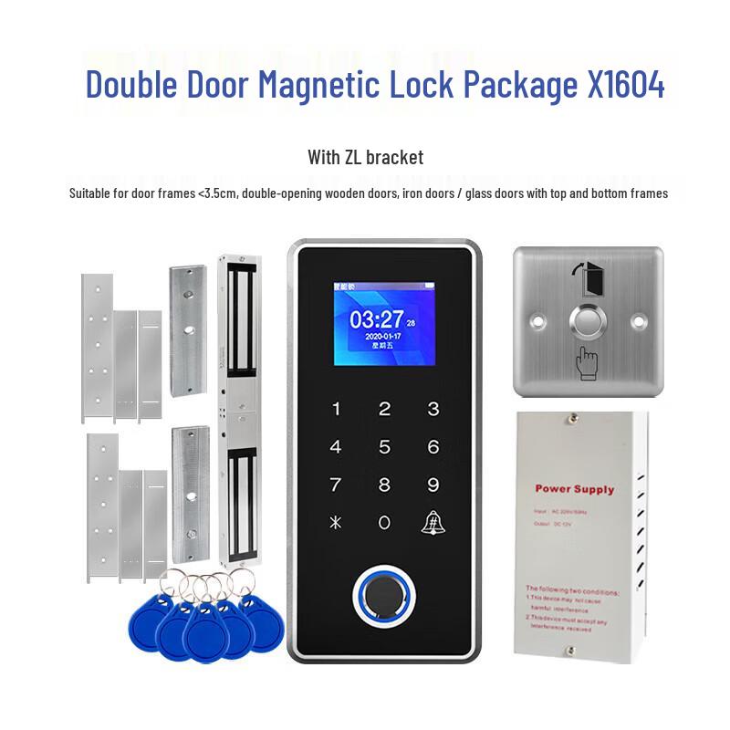 

Zhendi Color Screen Fingerprint Access Control & Time Attendance Kit CN plug (adapter included)