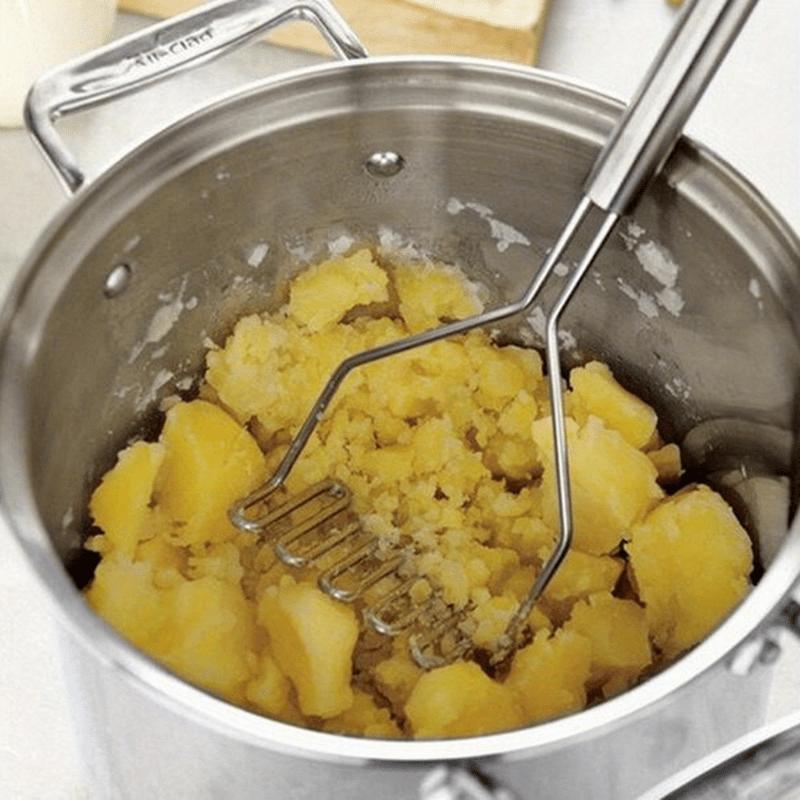 1pcs Durable Wavy Potato Masher with Comfortable Handle