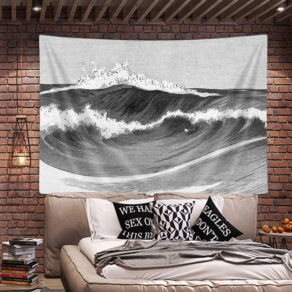 Vintage Ocean tapestry 75x100 чёрный