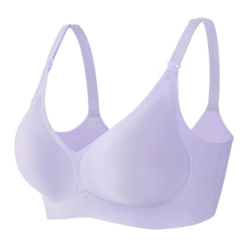 Women's Jelly Seamless Thin Anti-Sagging Gathering Fixed Cup Cushion Underwear