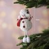 Christmas Angel Snowman Plush Doll Pendant Xmas Tree Hanging Ornaments Party Decor