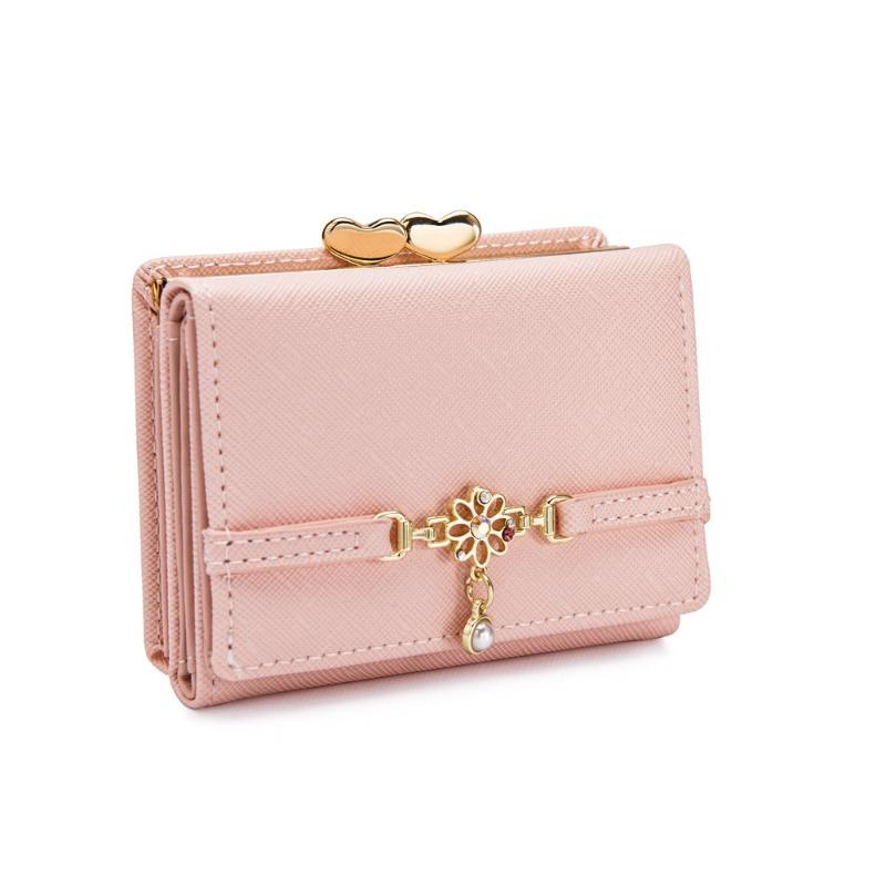 Fresh Chain Women's Wallet Cartoon Student Thin Wallet Cute Clip Bag Change Bag Women's Short Style