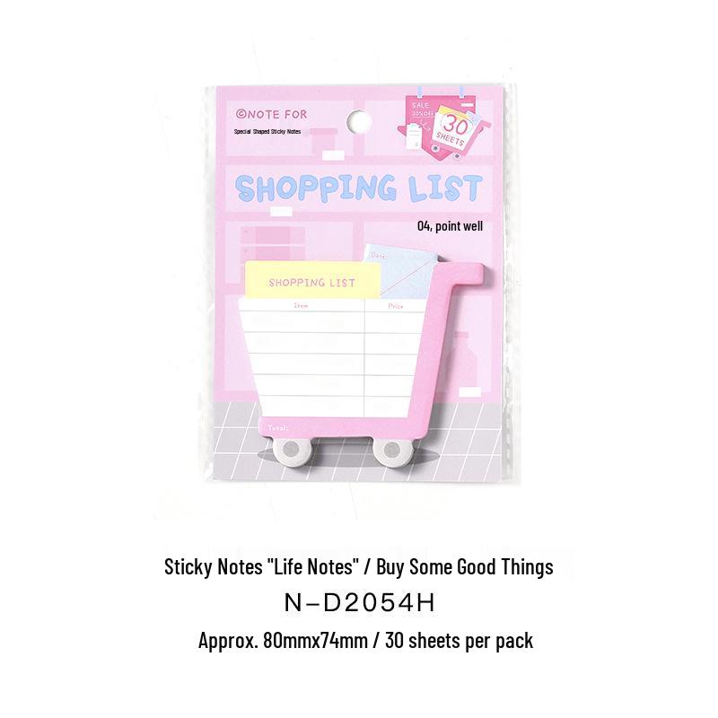 Life Notes Series: Reusable Sticky Notes - Simple Style for Students, Messages, and Reminders