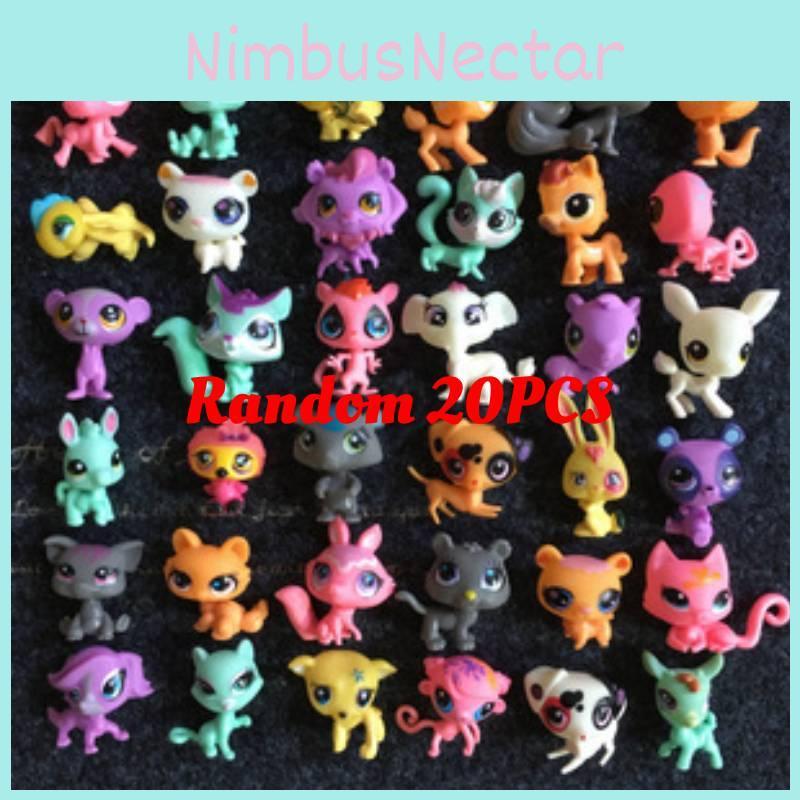 Lovely Doll Mini Lot 20pcs Littles Pet Shop Dog Child Girl Toys Figures Lps Gift