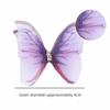 50 ks 3D šifonové vyšívané nášivky motýlů Oblečení Šicí nášivka Svatební doplňky do vlasů