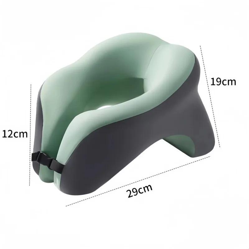 Tragbares U-förmiges Reisekissen Memory Foam Schlafkissen Büro Nickerchenkissen Auto Flugzeug Nackenkissen Ergonomische Kopfstütze