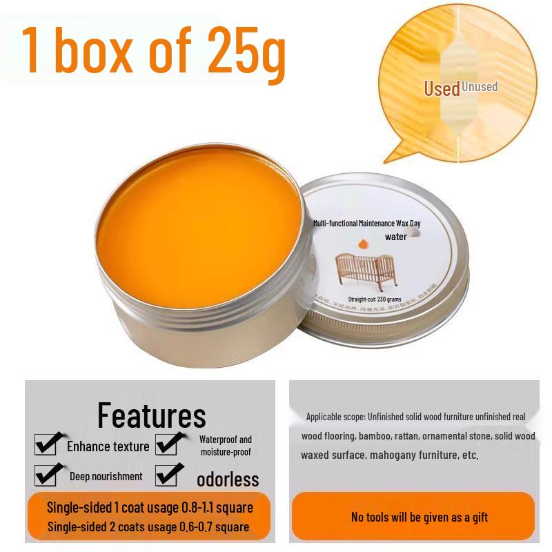 Wood Wax Oil: Transparent Anti-Mold Beeswax for Solid Wood Furniture Polishing and Maintenance