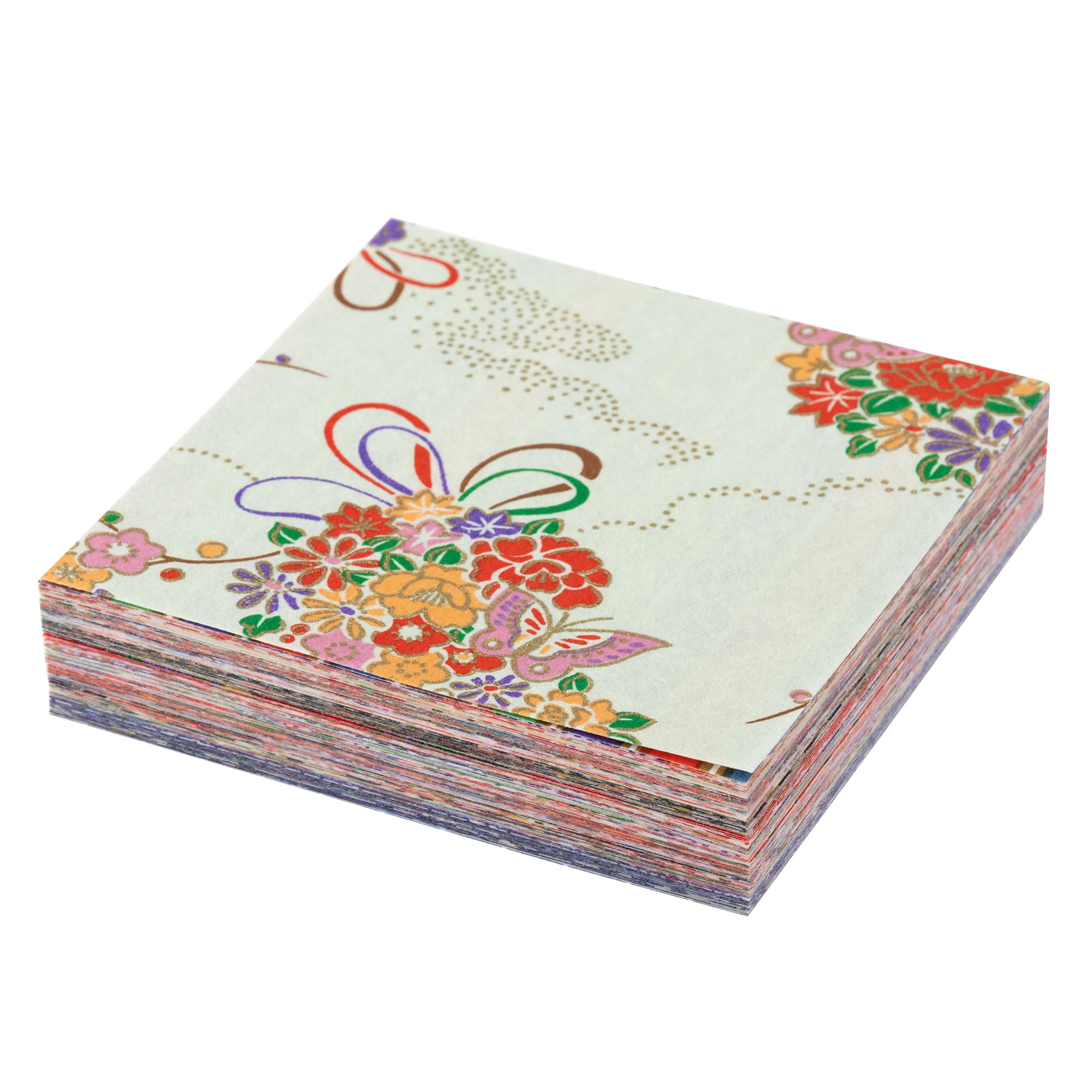

Washi Kawasumi Chiyogami Yuzen Washi 100 patterns 1 sheet each 100 sheets 10×10cm (10cm)
