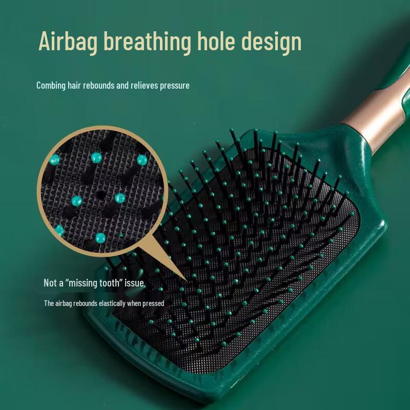 Dark Green Air Cushion Hairdressing Comb for Students