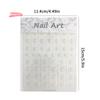 Transparent Fireworks Nail Stickers Hollow Spray Painting Stencil with Christmas Tree & Snowflake Pattern - Adhesive Nail Art