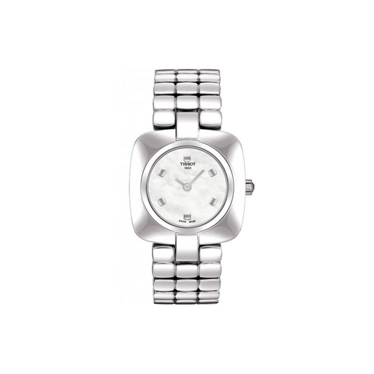 TISSOT Nourishing Ting Collection Quartz Movement Women's Watch 30mm Silver Dial Stainless Steel Case T020.309.11.111.00