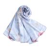 Silk Printed Ethnic Headscarf Shawl - 180x85cm