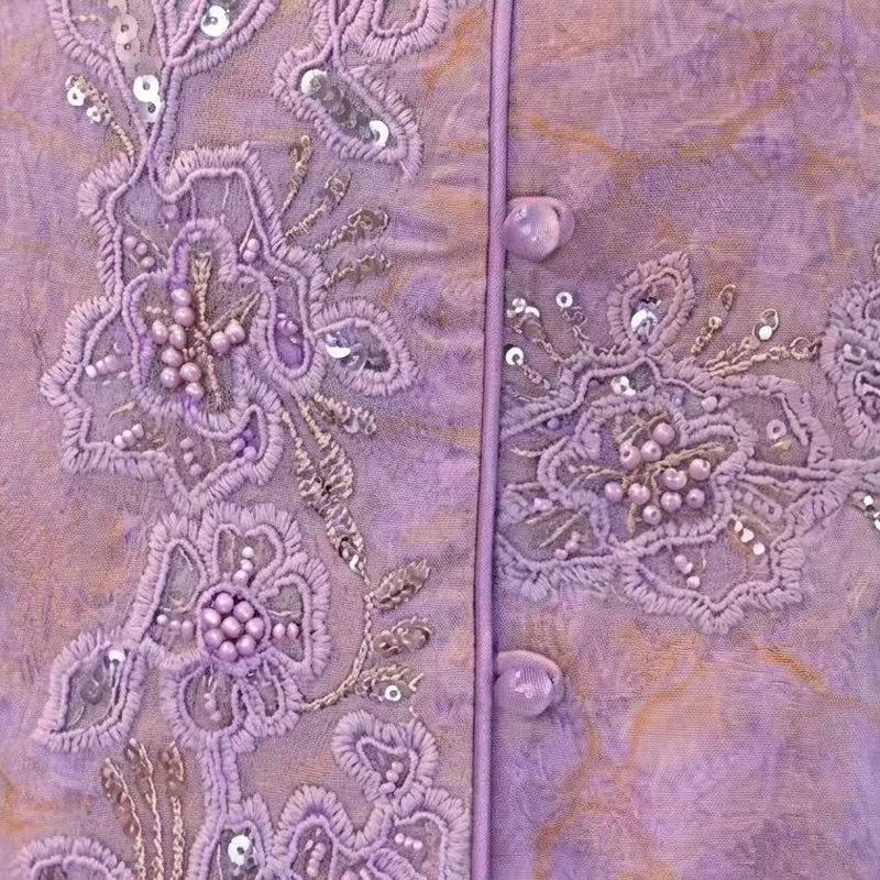 Summer 2026 Chinese Style Round Neck Top for Middle-Aged & Elderly Women