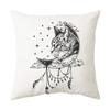 Sofa Chair Bed Living Room Decorative Pillowcase Fashion Cartoon Cute Cat Pillowcase