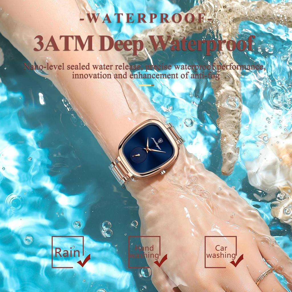 Luxury Ladies Watch Stainless Steel Waterproof Quartz Watch High Quality Female Clock Elegant Women's Watches