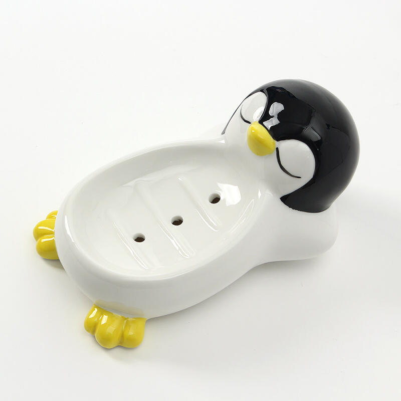 Draining Reclining Penguin Soap Dish
