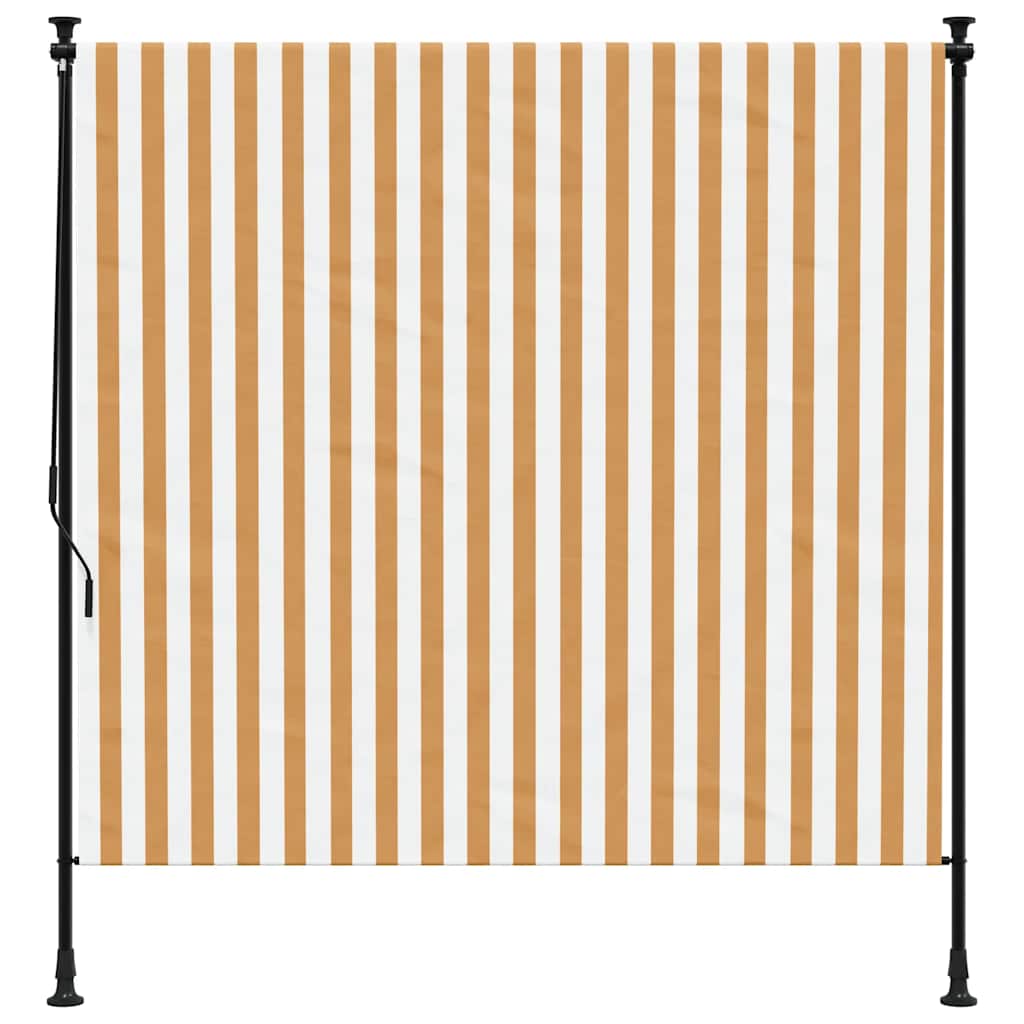Vidaxl Roleta Zewnętrzna, Pomarańczowo-Biała, 150X270 Cm