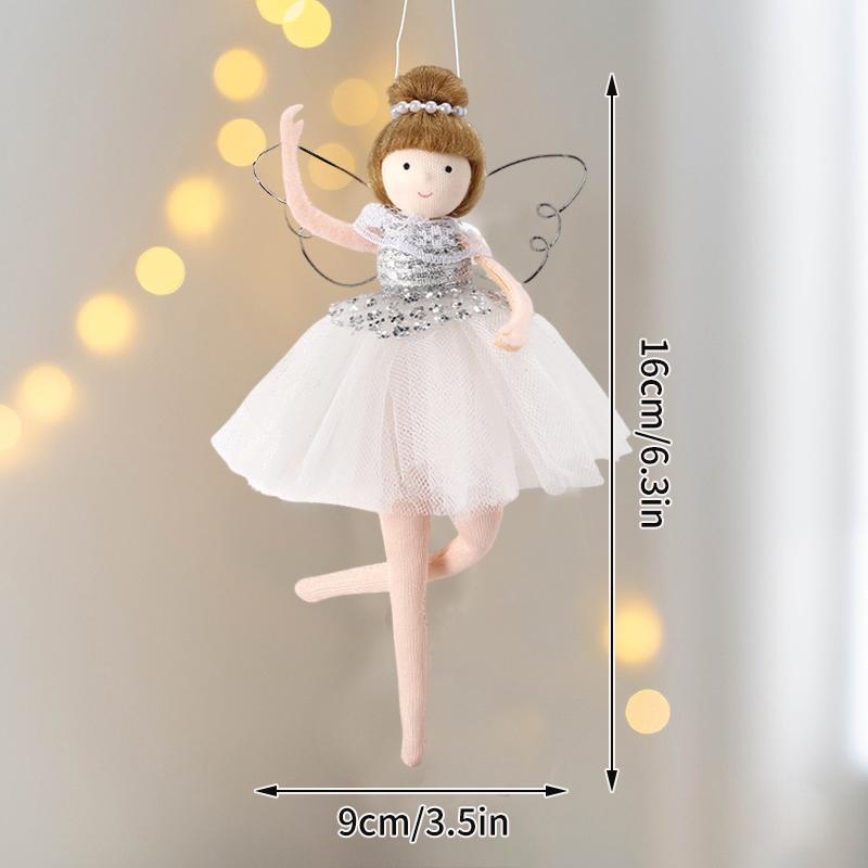 Christmas Doll Ornament Christmas Decoration 2025 Christmas Tree Hanging Pendant New Year Angel Doll Festival Gift for Children