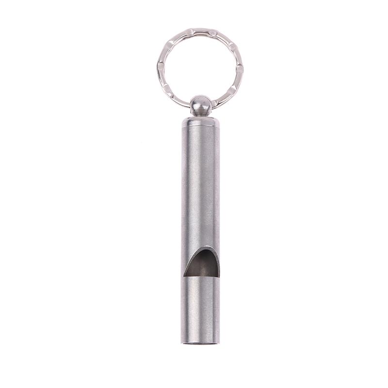 

High Quality 304 Stainless Steel Emergency Whistle Safety Whistle Keychain For Team Sports Outdoor Hiking Camping Survival