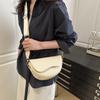 French Niche Bag Women's 2025 New Textured Messenger Bag Embossed Saddle Bag Fashionable Alligator Pattern Shoulder Bag