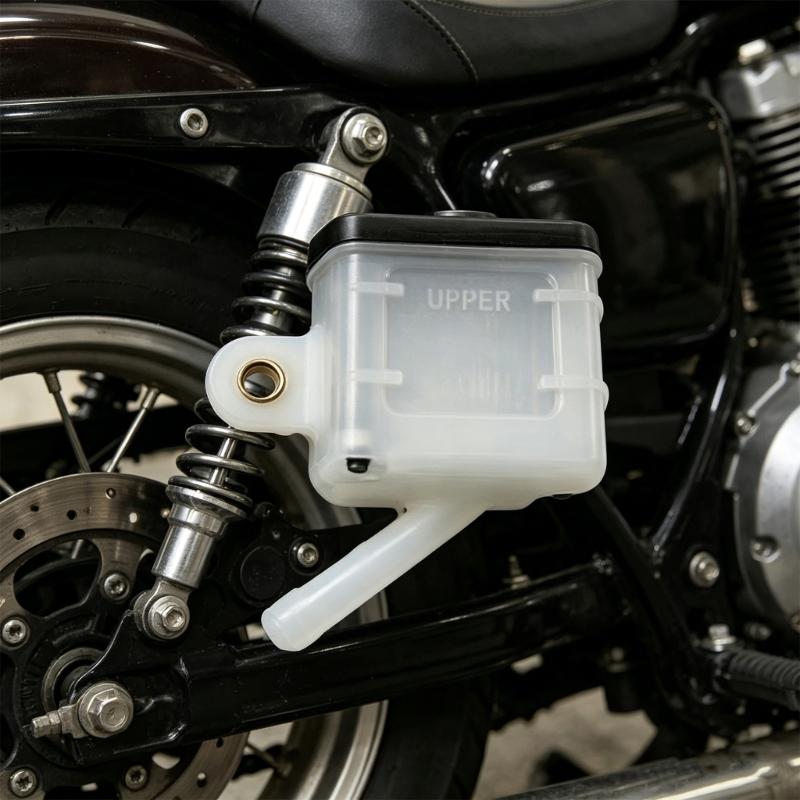 Quality Motorcycle Brake Fluid Reservoir Oil Tank Transparent PC Material Leak Proof For Smooth Braking Performances