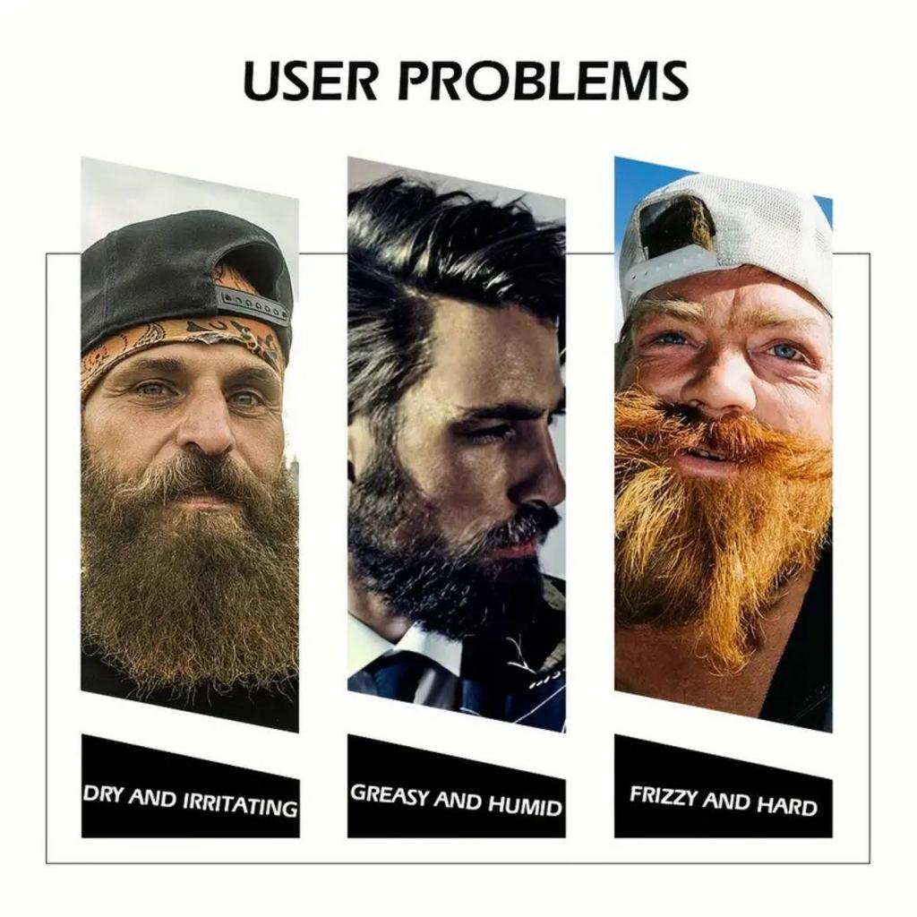 Men's Beard Growth Oil Fluid Nourishing Beard Chest Hair Growth Essential Oil Professional Brazilian Keratin Rosemary