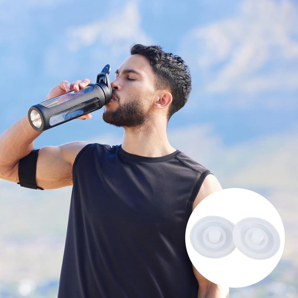 6Pcs Water Cup Leak Stopper Cup Lid Silicone Stopper Plug Bottle Round Spill Proof Stopper Replacement for Tumbler Caps Water Bottle Lid Belly